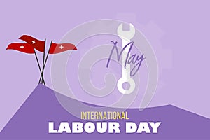 1st May.ÃÂ  Happy Labour Day vector backgroundÃÂ  design.ÃÂ  International day for Labour.ÃÂ  photo